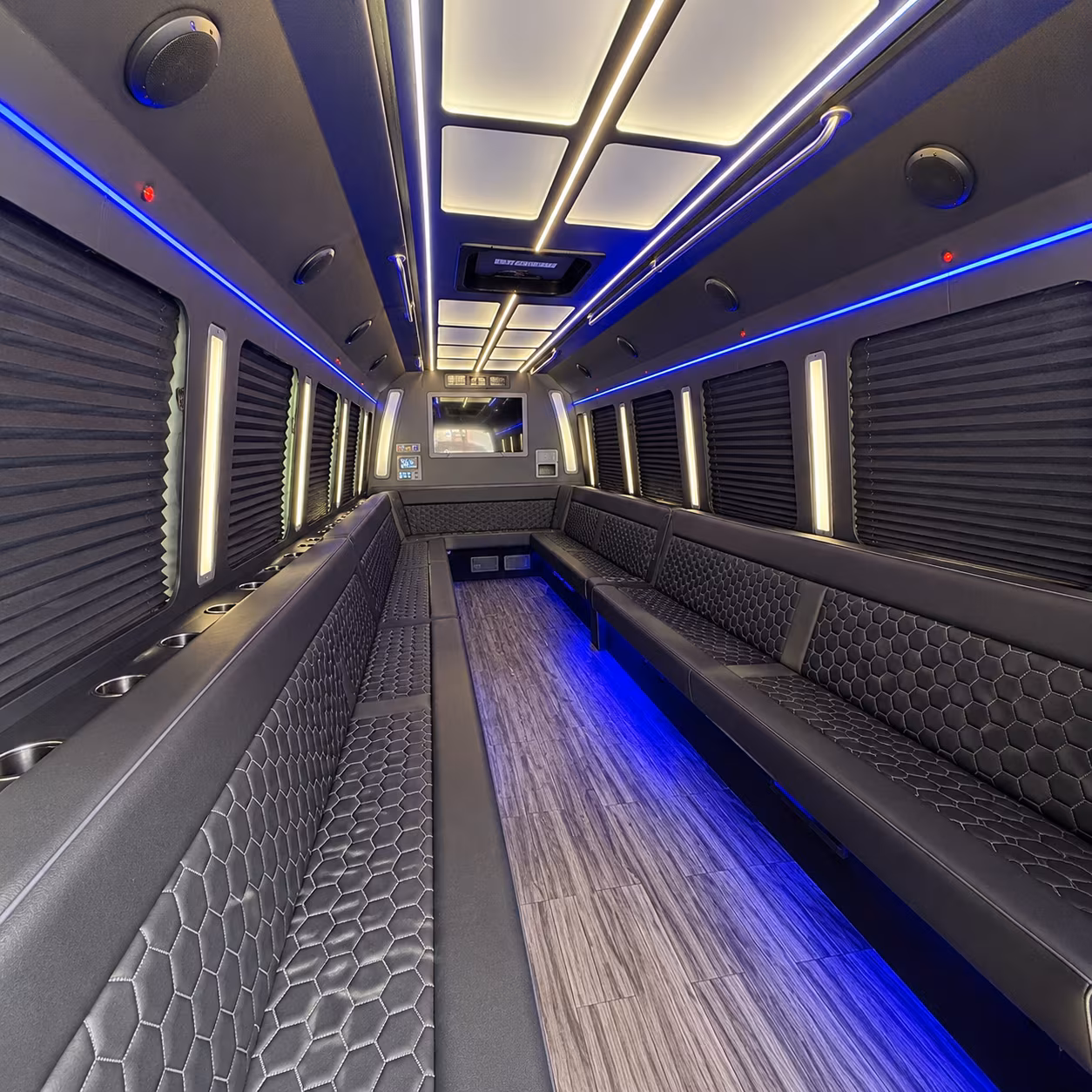 hackensack 30 passenger party bus interior