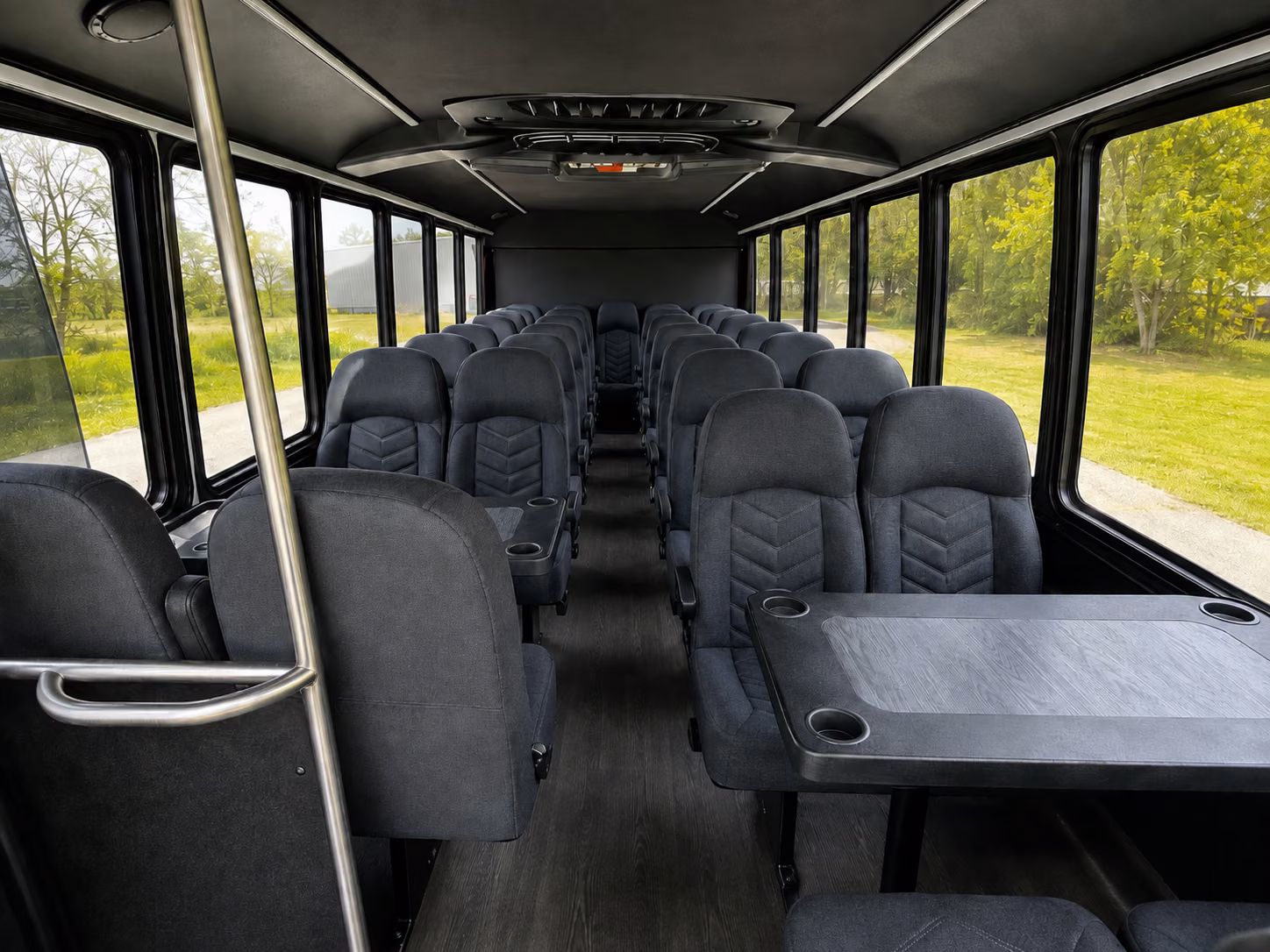 linden easy corporate transportation with a linden charter bus