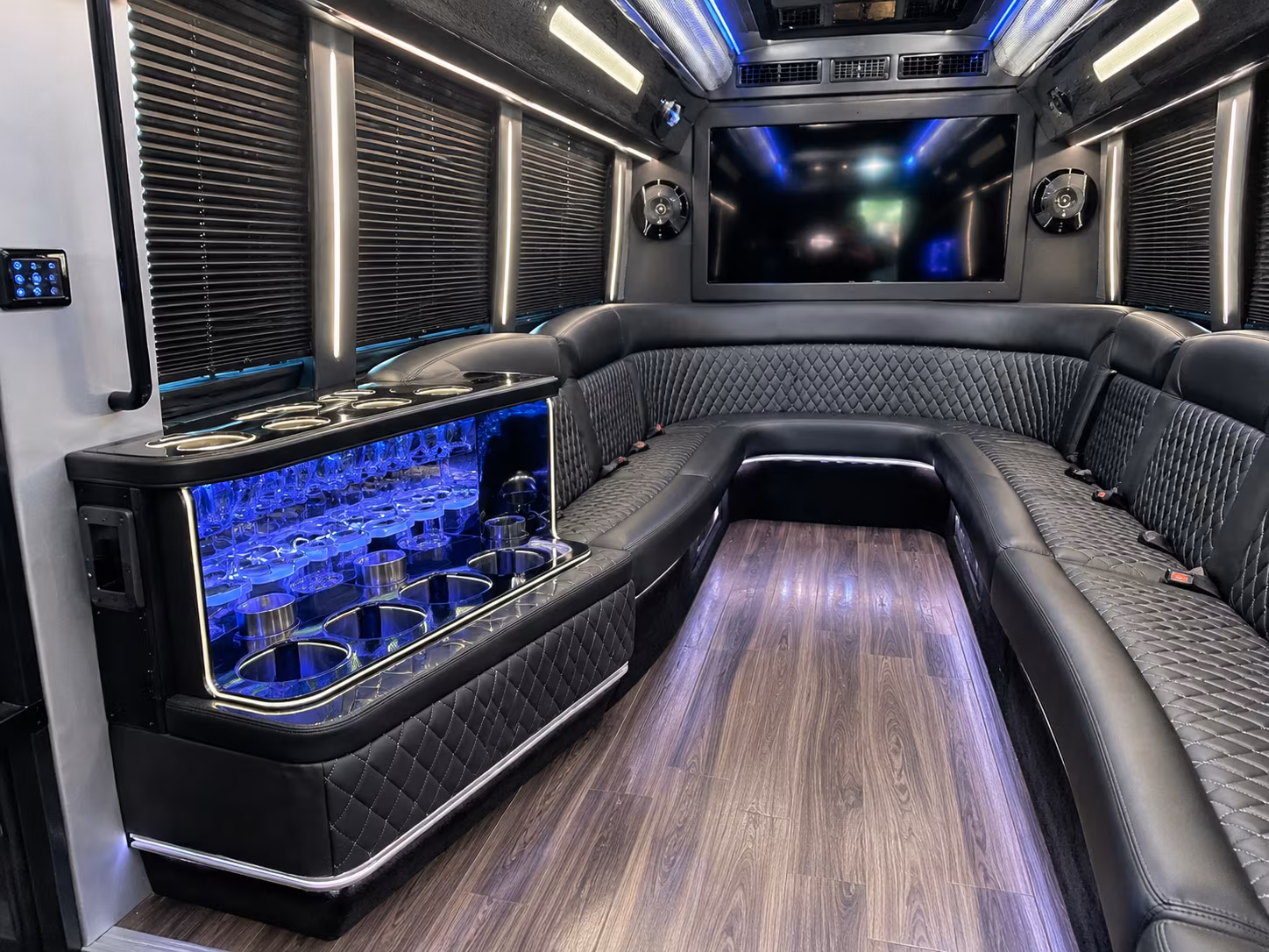 party buses that turn the ride into part of the night