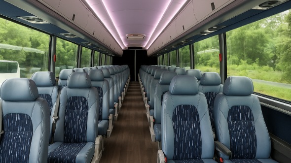 Interior of Charter Bus Company Hackensack's 15 Passenger Minibus in Hackensack