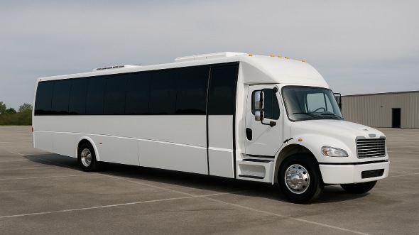 Exterior of Charter Bus Company Hackensack's 20 Passenger Mini bus in Hackensack