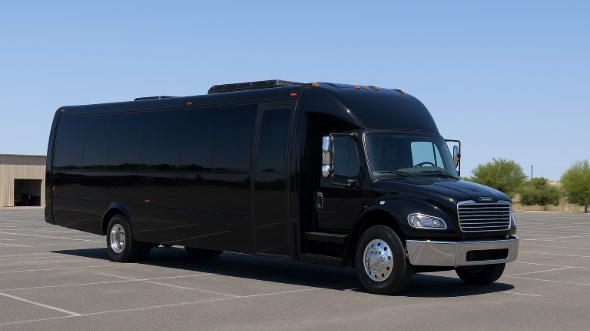 Exterior of Charter Bus Company Hackensack's 25 Passenger Mini bus in Hackensack