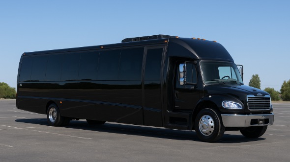 Exterior of Charter Bus Company Hackensack's 28 Passenger Mini bus in Hackensack