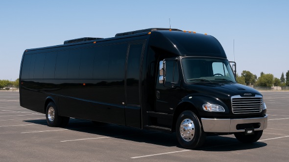 Exterior of Charter Bus Company Hackensack's 35 Passenger Minibus in Hackensack