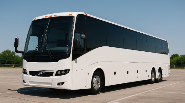 Exterior of Charter Bus Company Hackensack's 55 Passenger Charter Bus in Hackensack