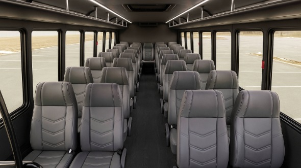 hackensack 35 passenger minibus inside