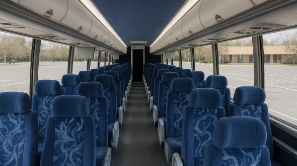 hackensack 56 passenger charter bus inside