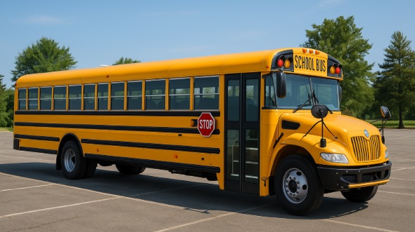 Exterior of Charter Bus Company Hackensack's School Bus in Hackensack